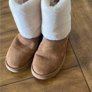 UGG Tan and Cream Winter Boots